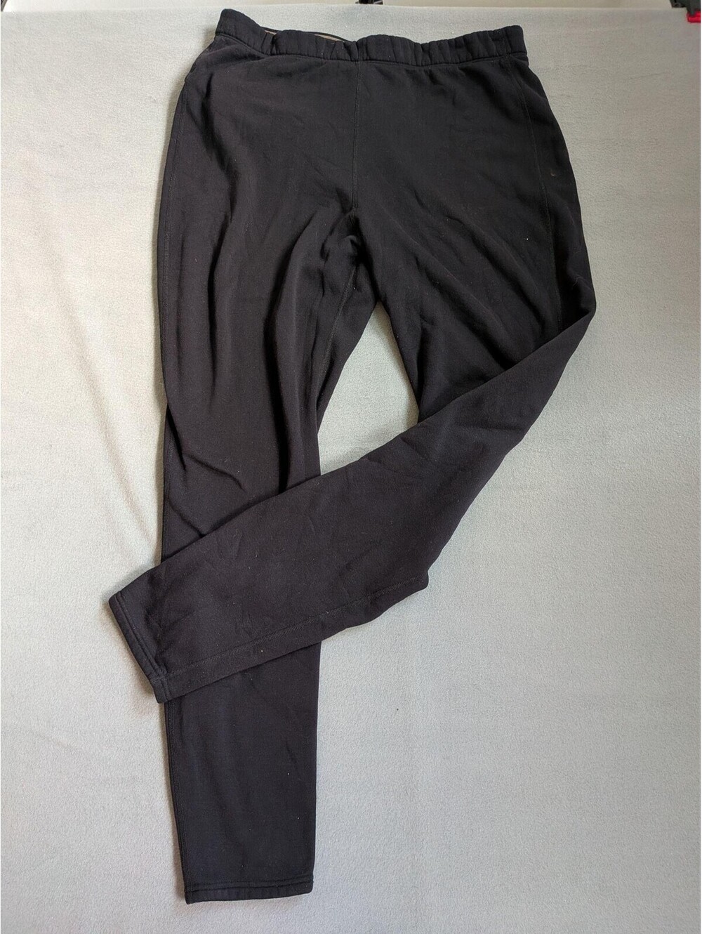 REI Long Johns Mens XL Black Polartec Fleece Thermal Base Layer Pants Underwear